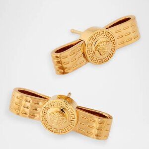 Versace Authentic NWT La Medusa Bow Stud Earrings
